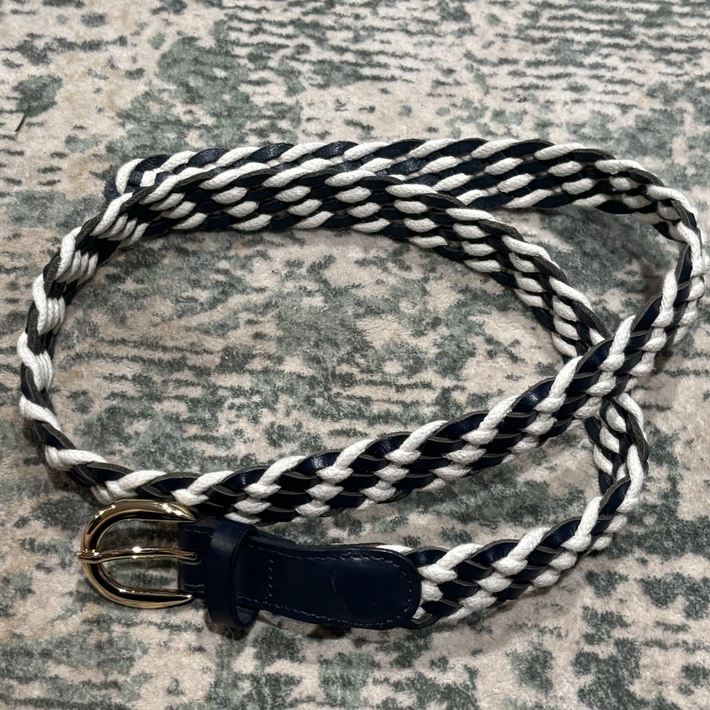 JCrew Nautical Leather Belt Women's M/L EUC